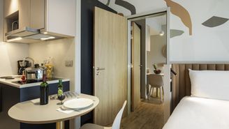 Elegantes Studio für 2 Personen inklusive 1 Doppelbett oder 2 Einzelbetten